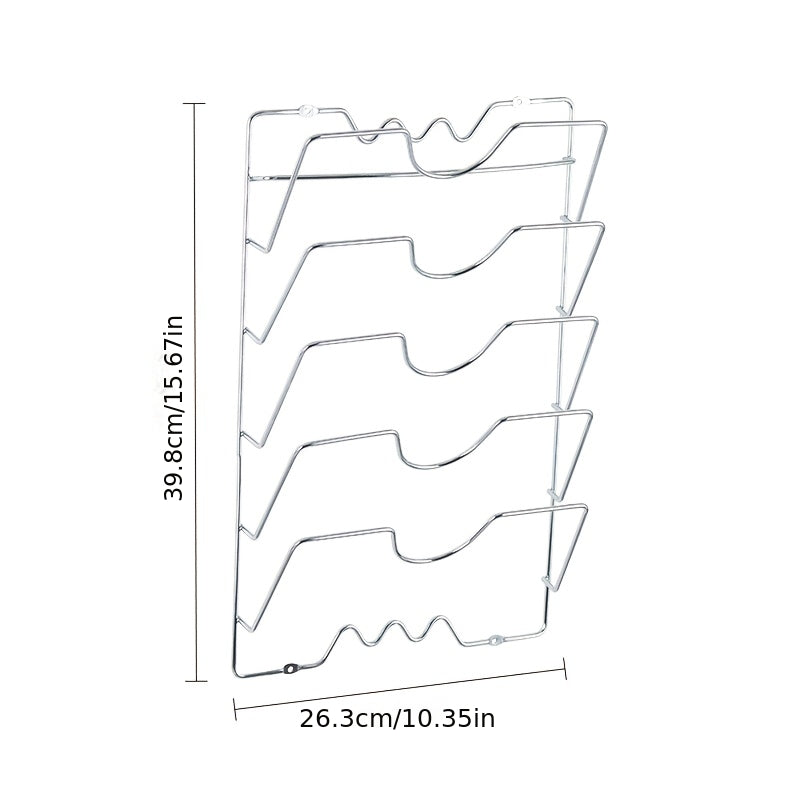 SteelOrganize Kitchen Lid Rack – Smart and Space-Saving Storage Solution
