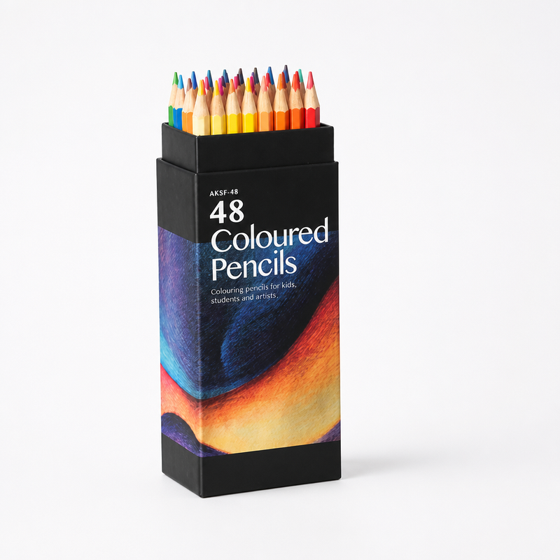 48-Piece Professional Coloured Pencil Set