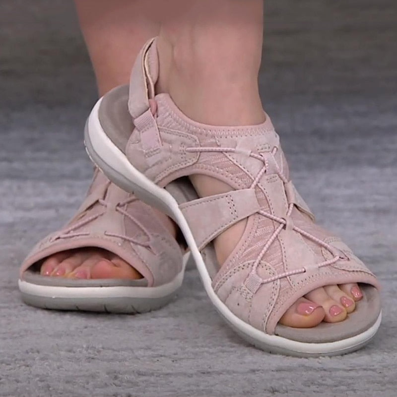 Comfortable Ladies' Sandals with Adjustable Straps and Open Toe