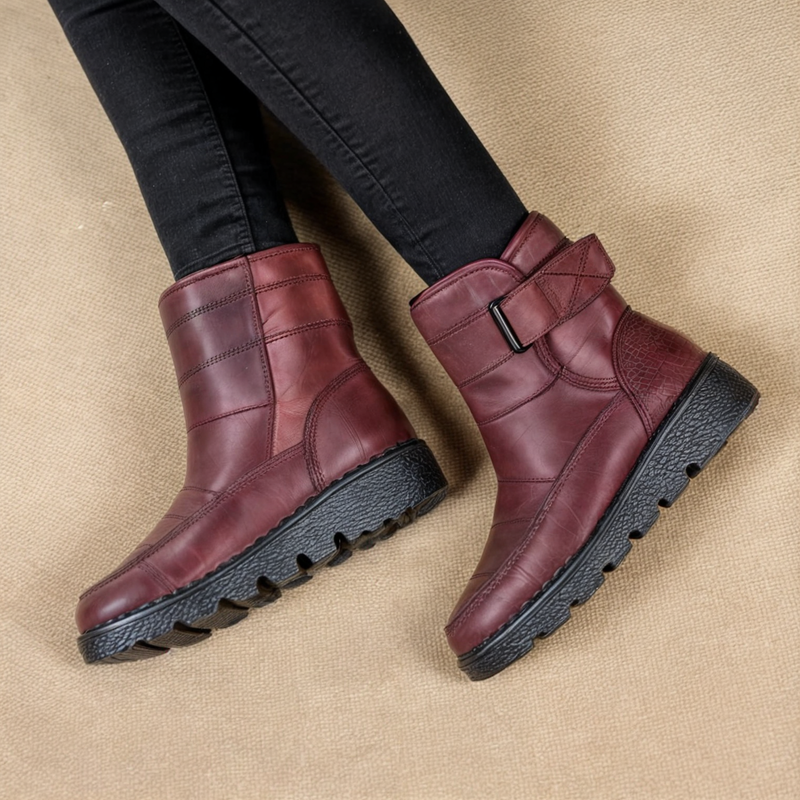 Waterproof Ladies Snow Boots with Non-Slip Sole – Warm Winter Boots for Ice and Snow