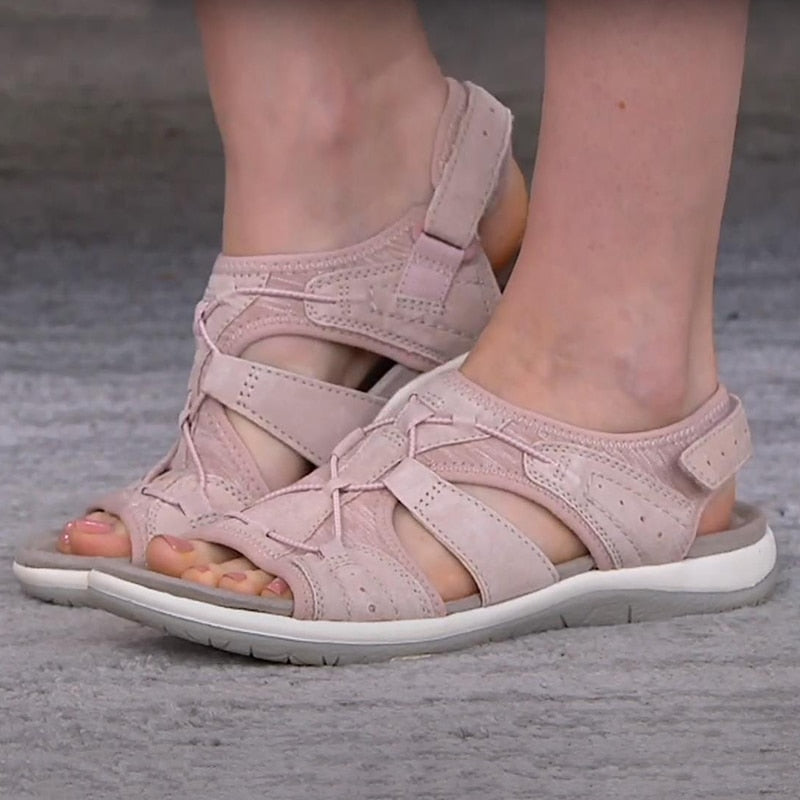 Comfortable Ladies' Sandals with Adjustable Straps and Open Toe