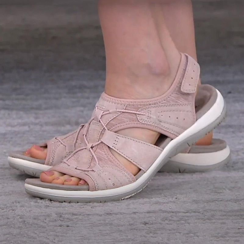 Comfortable Ladies' Sandals with Adjustable Straps and Open Toe
