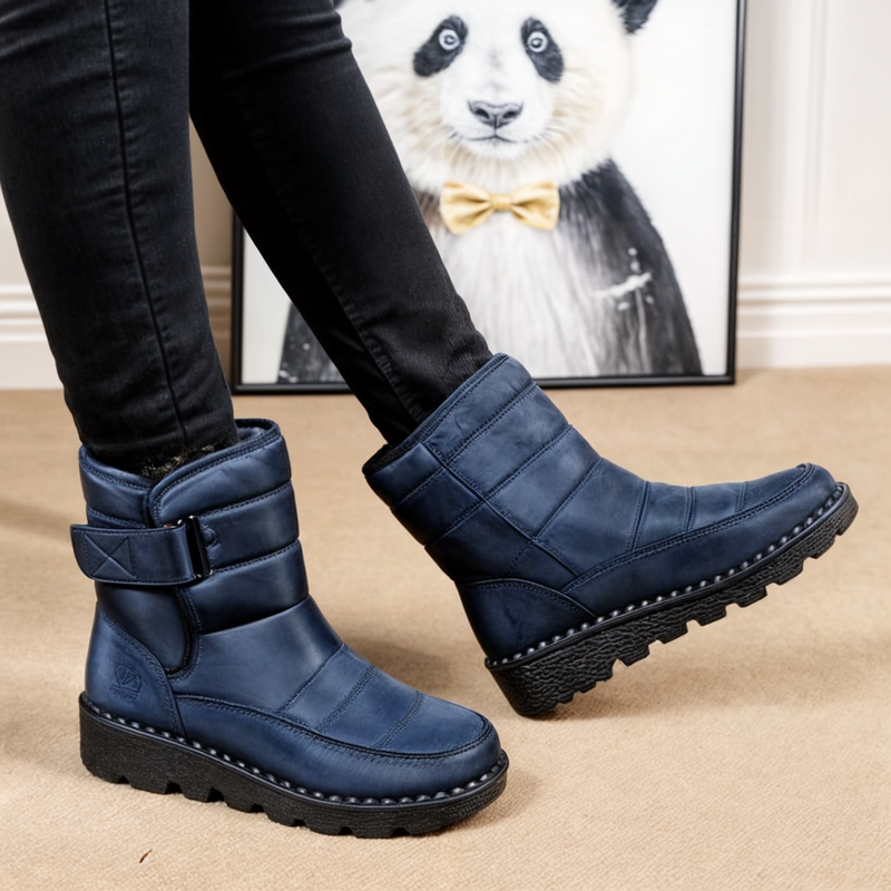 Waterproof Ladies Snow Boots with Non-Slip Sole – Warm Winter Boots for Ice and Snow