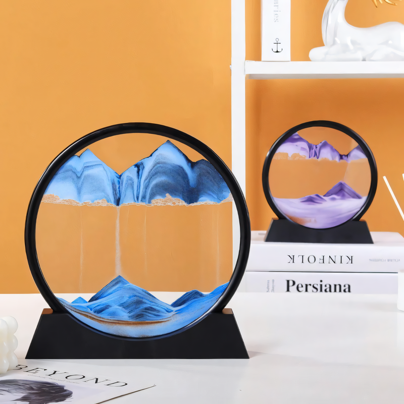 Circular Flowing Sand Landscape Decorative Art