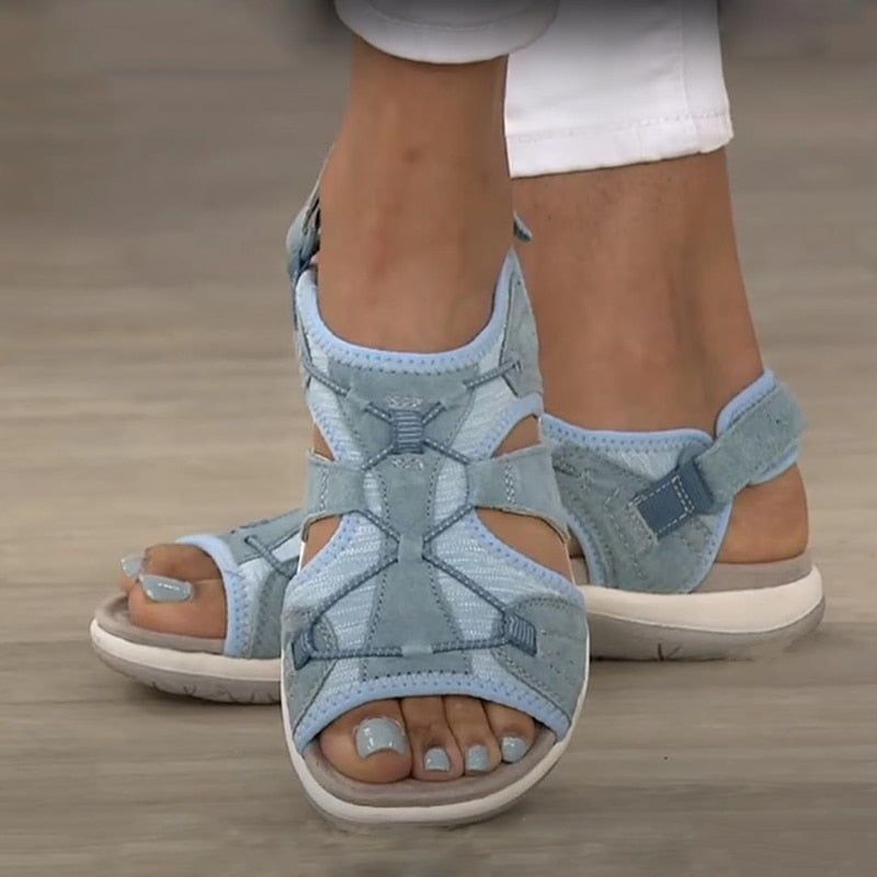 Comfortable Ladies' Sandals with Adjustable Straps and Open Toe
