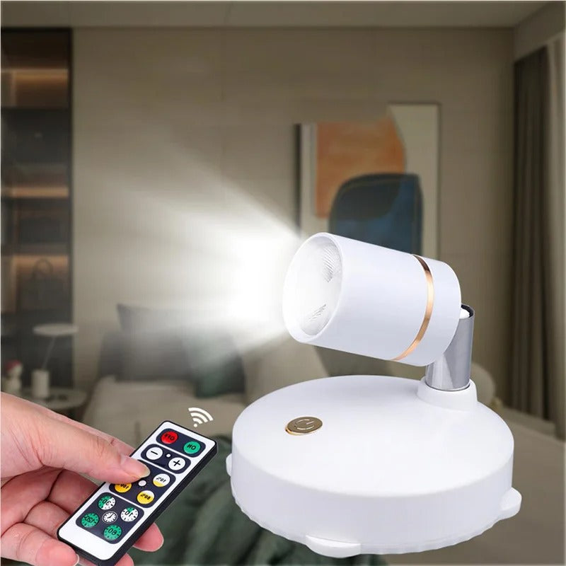 Wireless LED Spot Lighting – Dimming Function with Remote Control and Flexibility