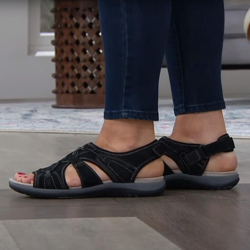 Comfortable Ladies' Sandals with Adjustable Straps and Open Toe