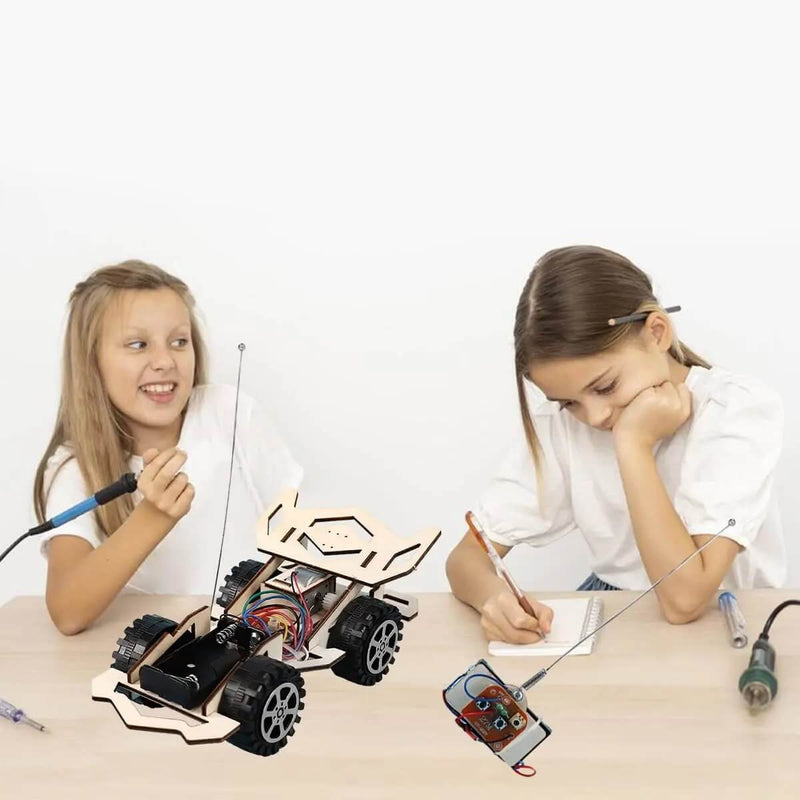 DIY Wooden Remote Control Car Building Kit for Kids