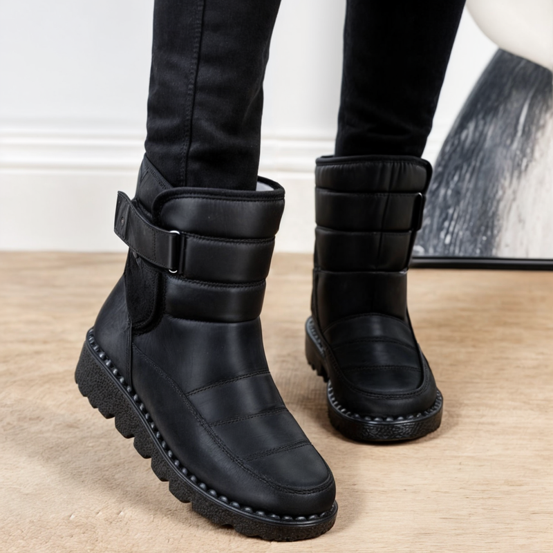 Waterproof Ladies Snow Boots with Non-Slip Sole – Warm Winter Boots for Ice and Snow