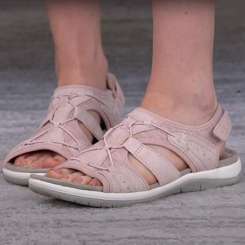Comfortable Ladies' Sandals with Adjustable Straps and Open Toe