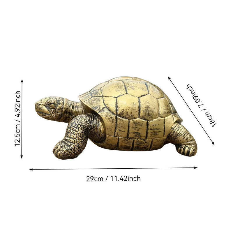 Decorative Turtle Garden Statue Made of Resin for Garden, Terrace or Outdoor Space