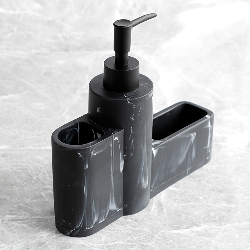 Kitchen Soap Dispenser with Brush and Sponge Holder – Luxurious and Practical