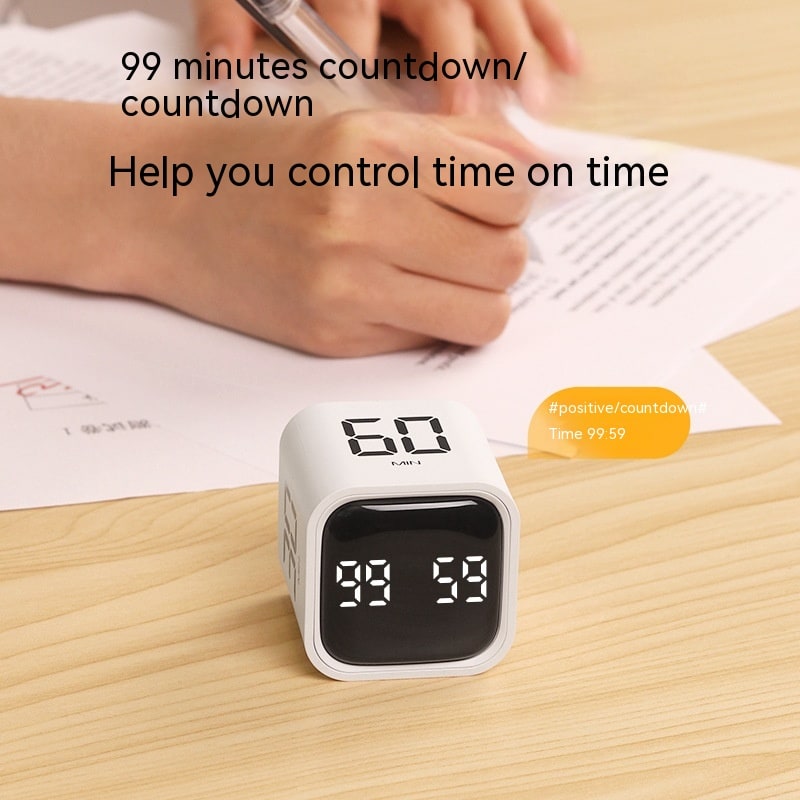 Gravity-Sensing Digital Cube Timer with LED Display