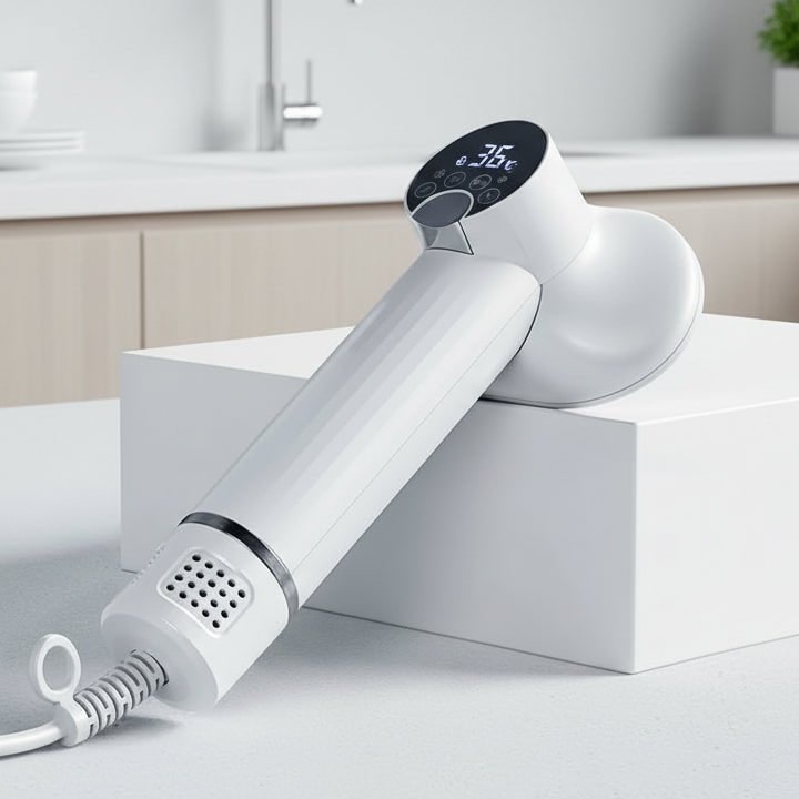 2-in-1 Digital Pet Hair Dryer and Slicker Brush