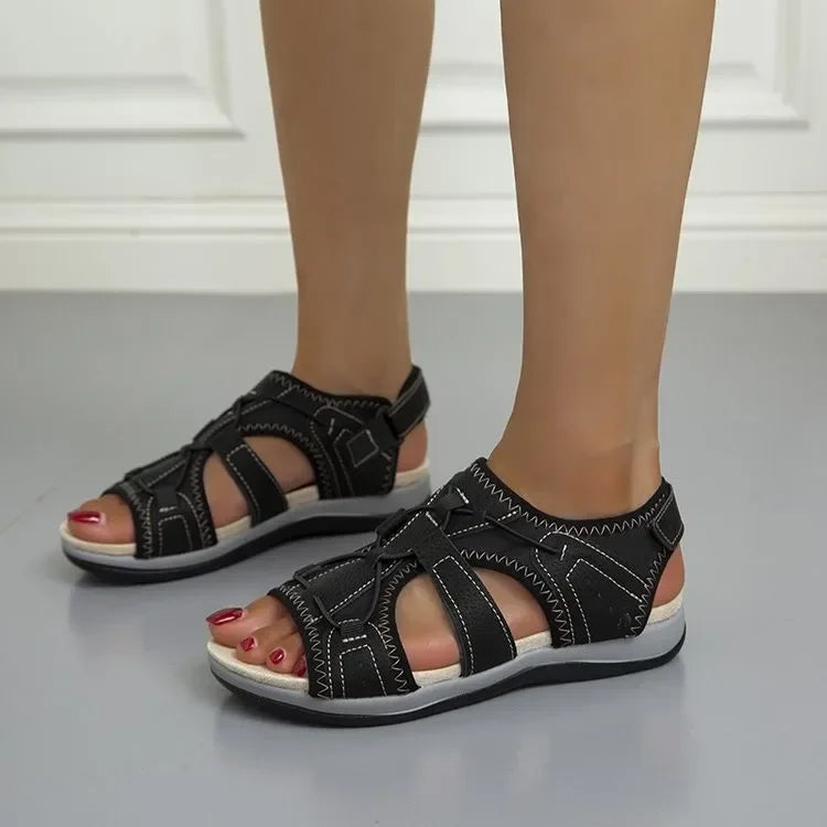 Comfortable Ladies' Sandals with Adjustable Straps and Open Toe