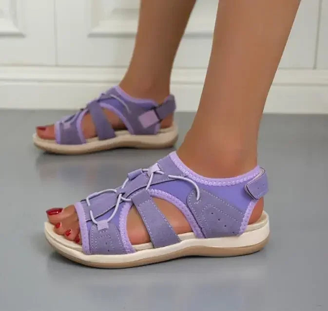 Comfortable Ladies' Sandals with Adjustable Straps and Open Toe