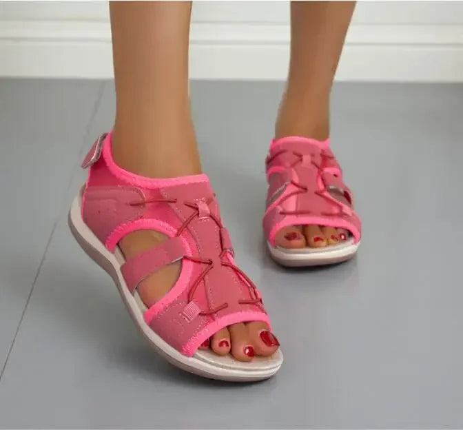 Comfortable Ladies' Sandals with Adjustable Straps and Open Toe