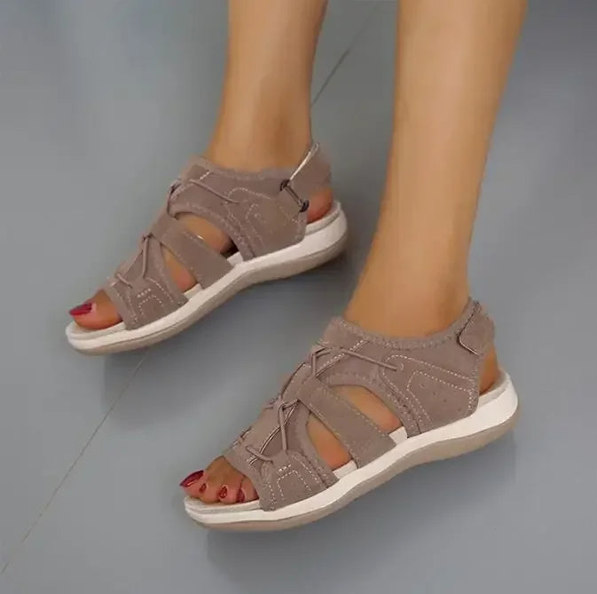 Comfortable Ladies' Sandals with Adjustable Straps and Open Toe