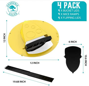 Humane Automatic Mouse Trap with Bucket Lid