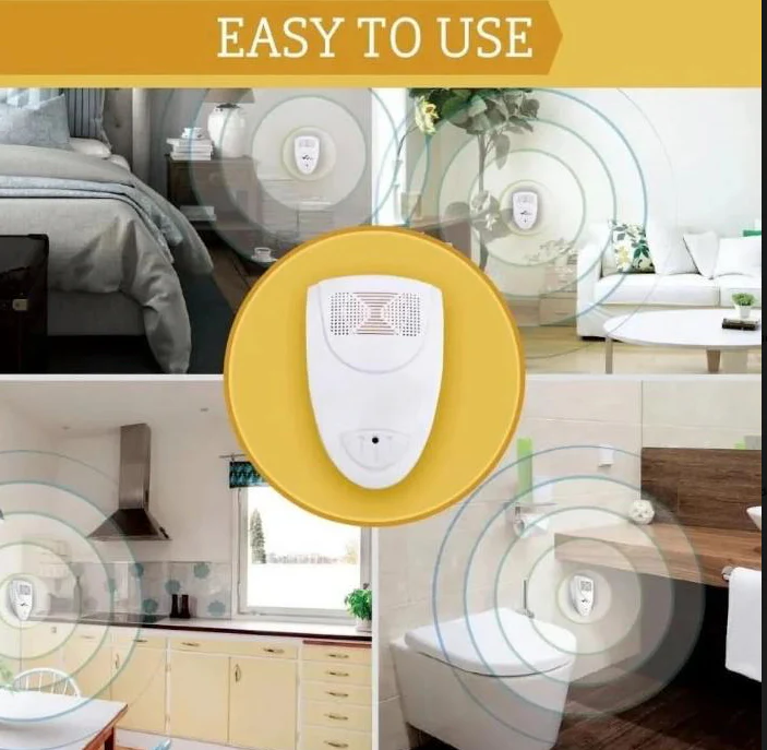 Ultrasound Pest Repeller for Bed Bugs and Insects with Silent Soundless System