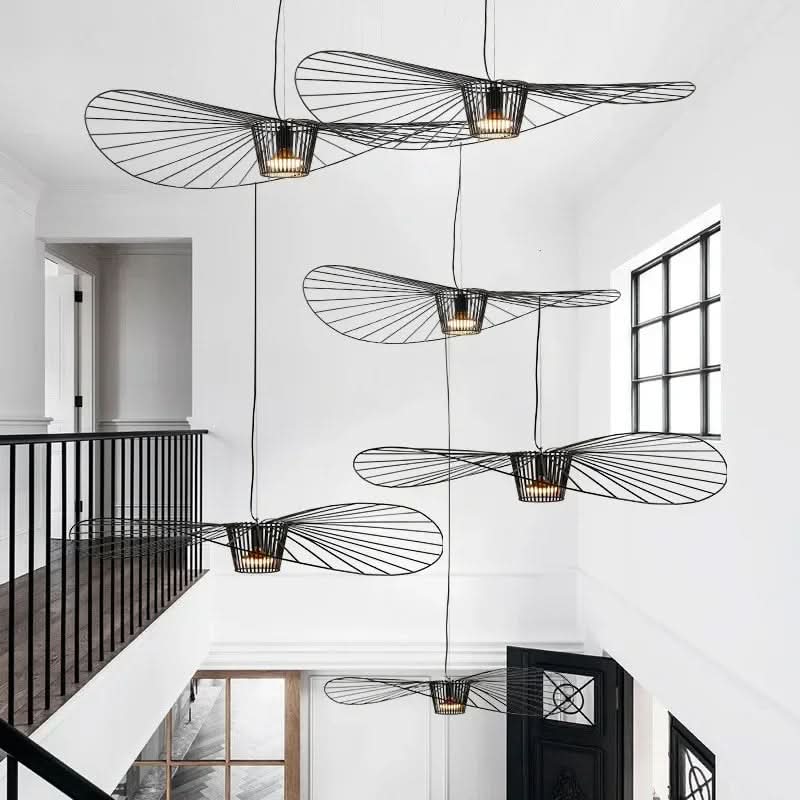 Design Pendant Lamp with Wave Structure and Adjustable Cable
