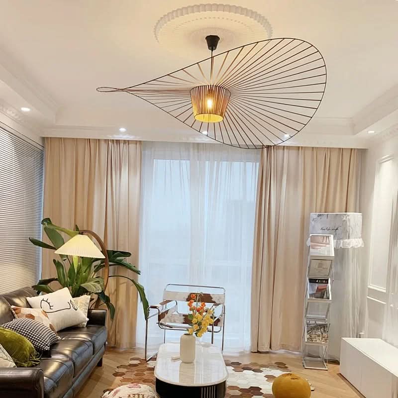 Design Pendant Lamp with Wave Structure and Adjustable Cable