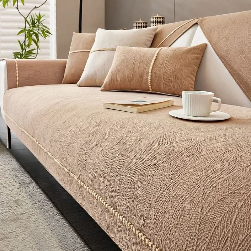Housse de canapé LEINENLUX – Antidérapante et élégante pour chaque salon