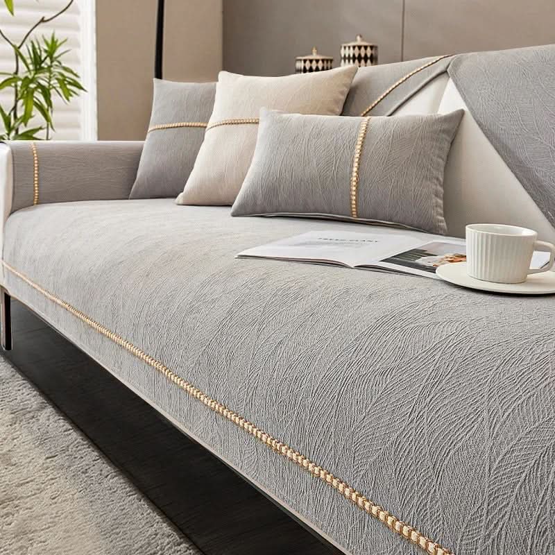 Housse de canapé LEINENLUX – Antidérapante et élégante pour chaque salon