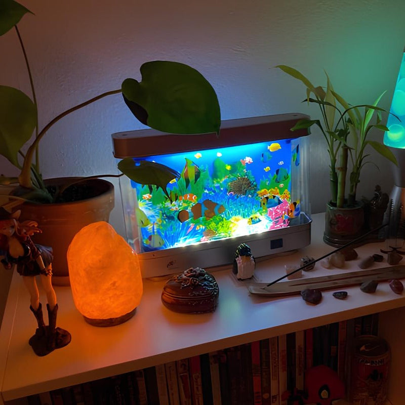 Retro Moving Fish Aquarium Decorative Table Lamp