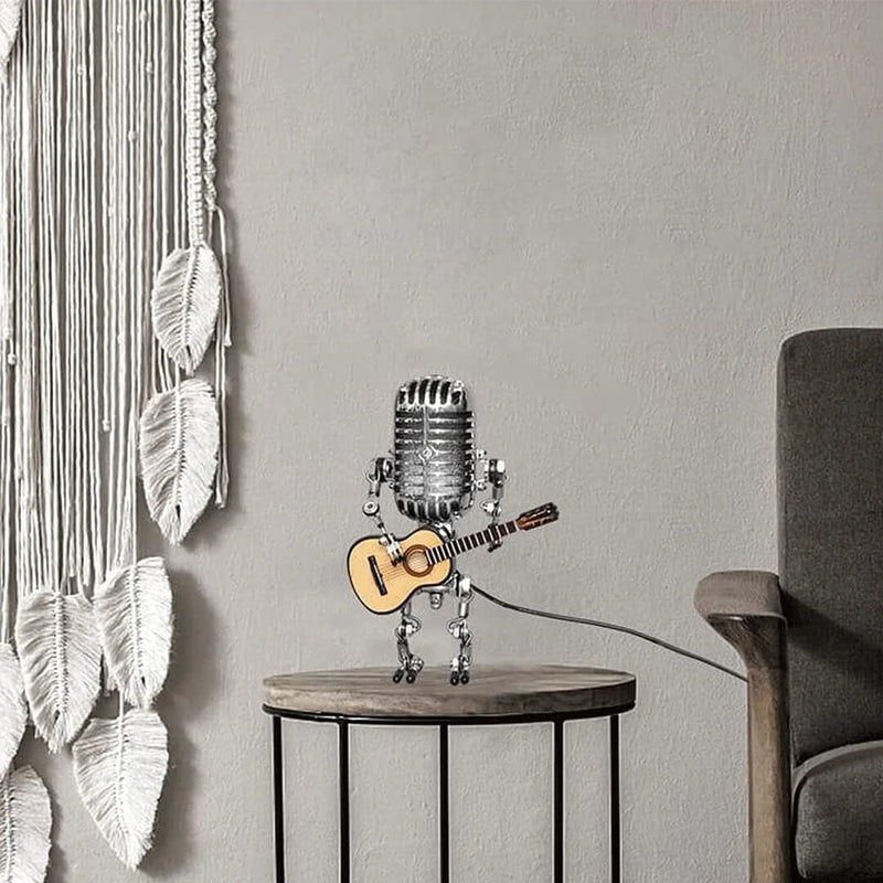 Microphone Robot LED Desk Lamp for Novelty Home and Office Lighting