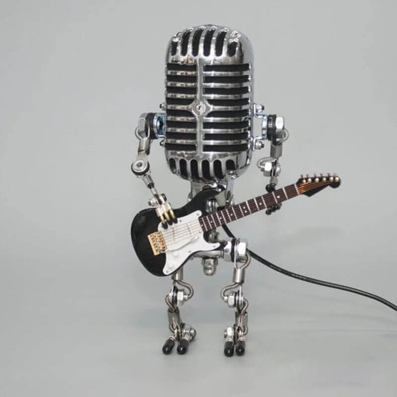 Microphone Robot LED Desk Lamp for Novelty Home and Office Lighting