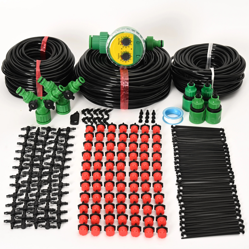 Automatic Drip Irrigation System with Timer for Garden Plants