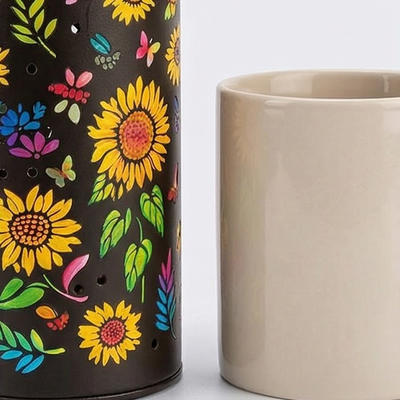 Solar Floral Projection Garden Lantern