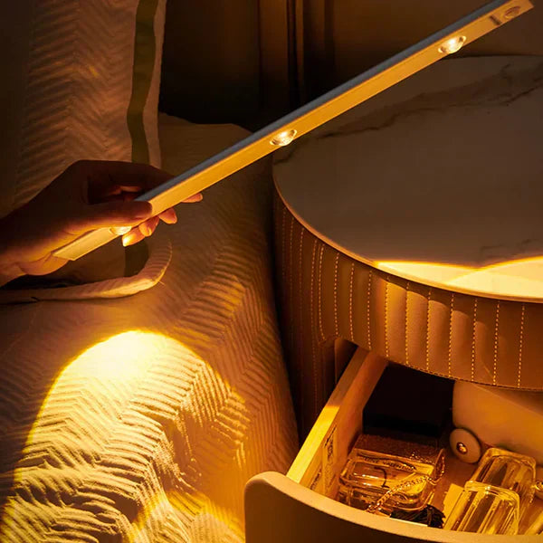 Wireless LED Cabinet Lighting with Motion Sensor and Rechargeable Battery for Convenience