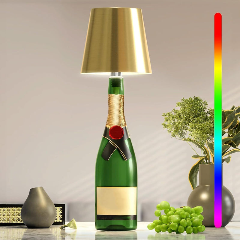Rechargeable Touch-Control LED Bottle Table Lamp