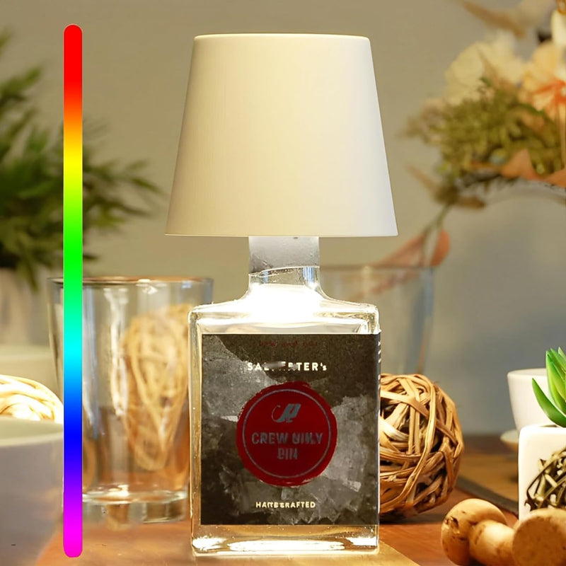 Rechargeable Touch-Control LED Bottle Table Lamp