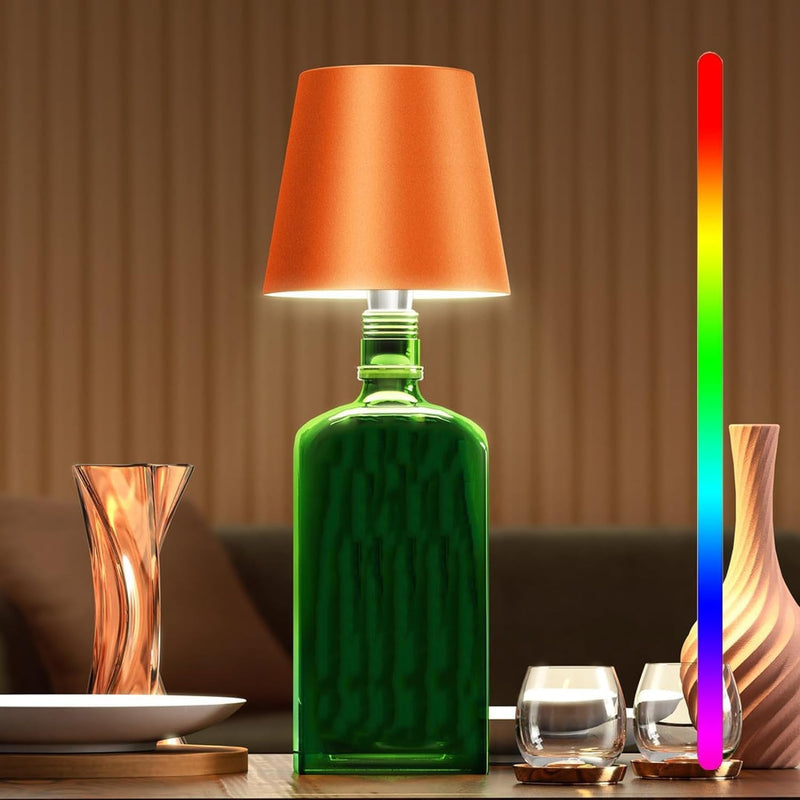 Rechargeable Touch-Control LED Bottle Table Lamp