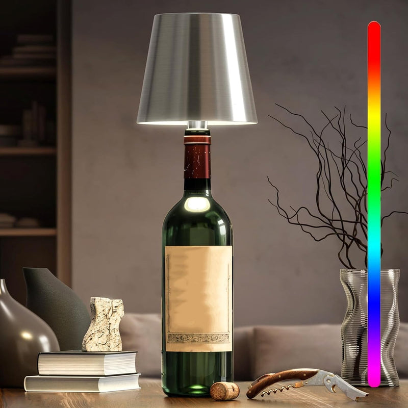 Rechargeable Touch-Control LED Bottle Table Lamp