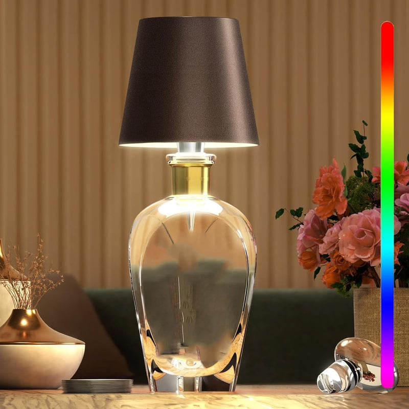 Rechargeable Touch-Control LED Bottle Table Lamp