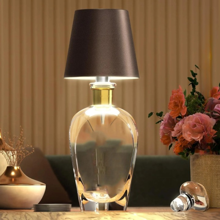 Rechargeable Touch-Control LED Bottle Table Lamp