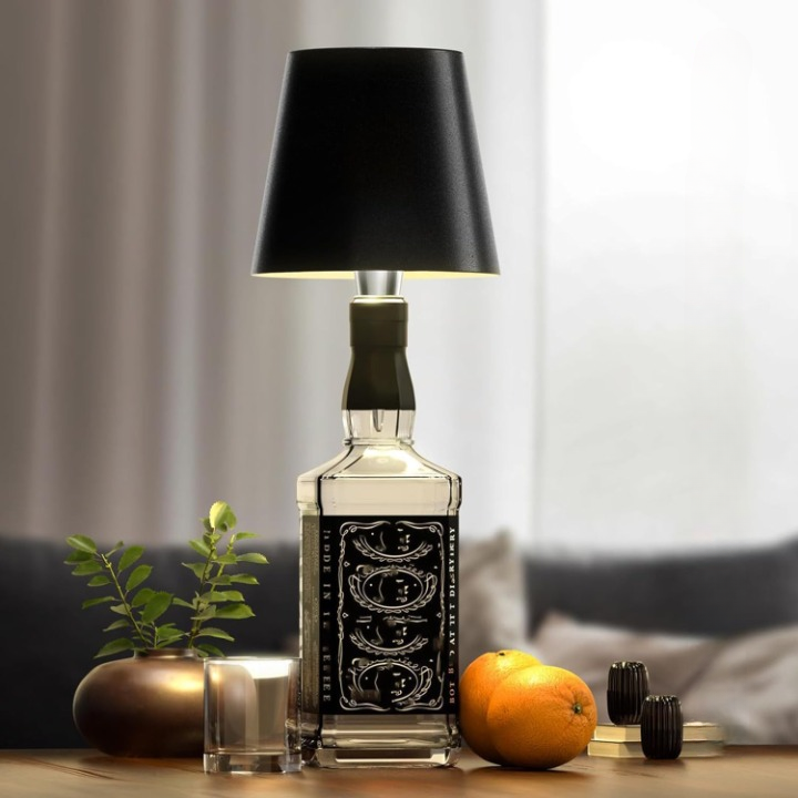 Rechargeable Touch-Control LED Bottle Table Lamp
