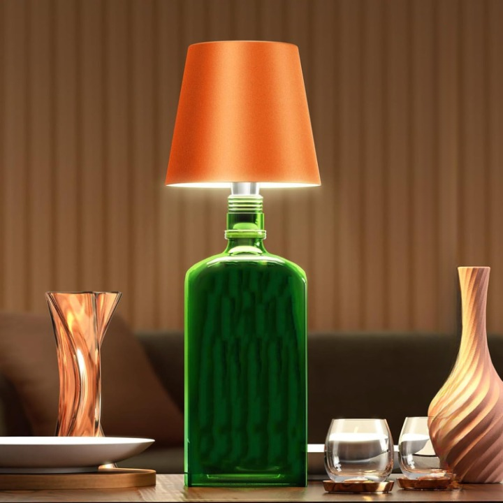 Rechargeable Touch-Control LED Bottle Table Lamp