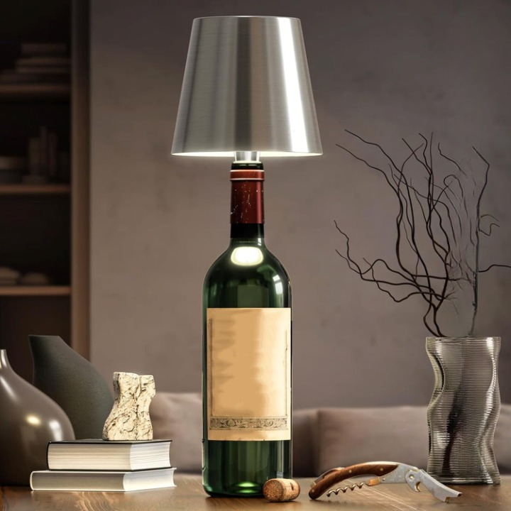 Rechargeable Touch-Control LED Bottle Table Lamp