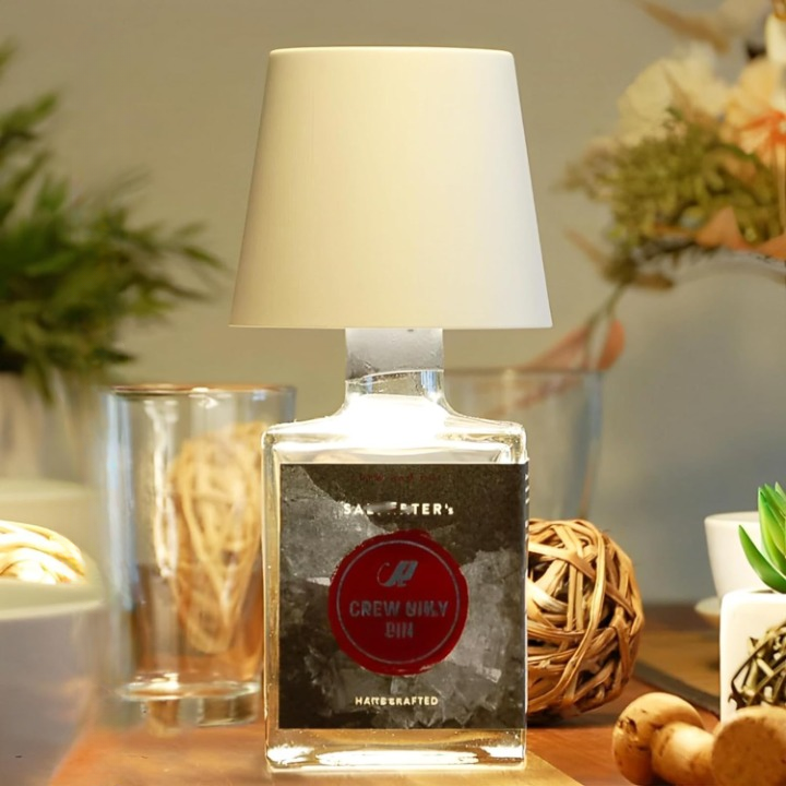 Rechargeable Touch-Control LED Bottle Table Lamp