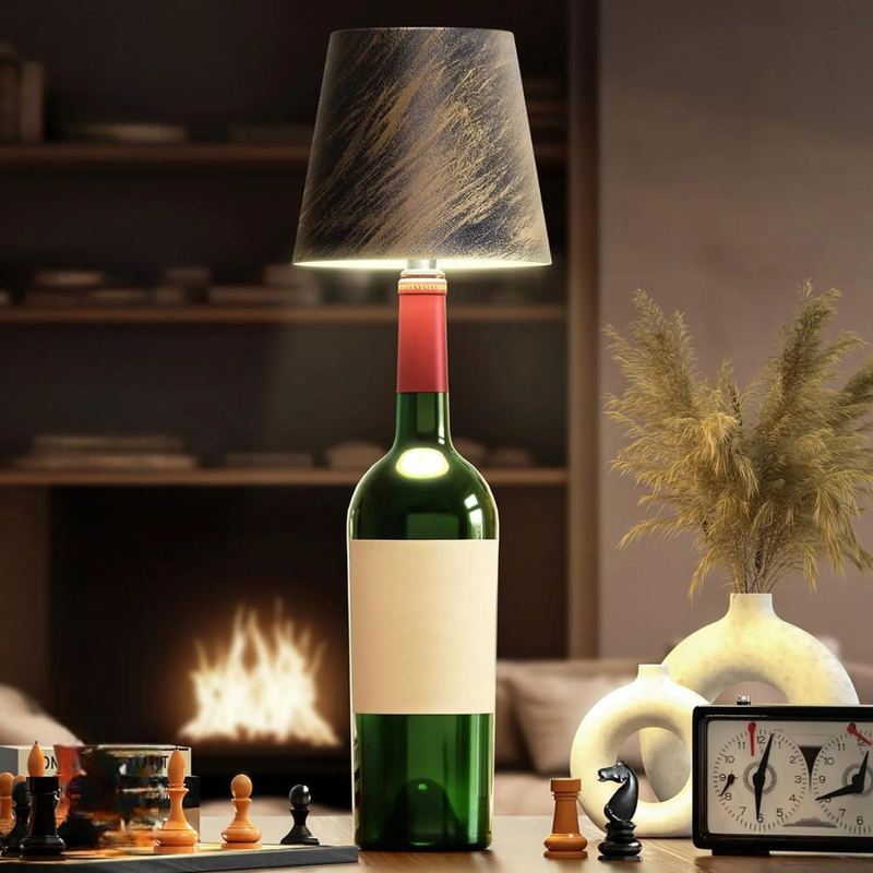 Rechargeable Touch-Control LED Bottle Table Lamp
