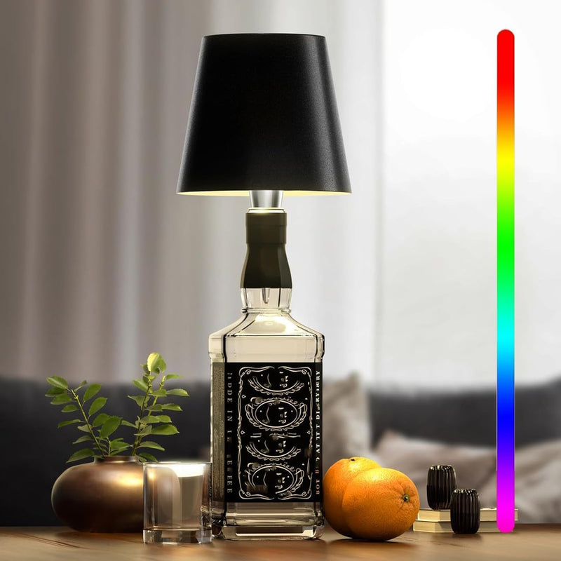 Rechargeable Touch-Control LED Bottle Table Lamp