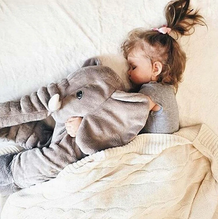 Elephant Cuddle Baby Pillow – Soft, Cuddly, and Comfortable