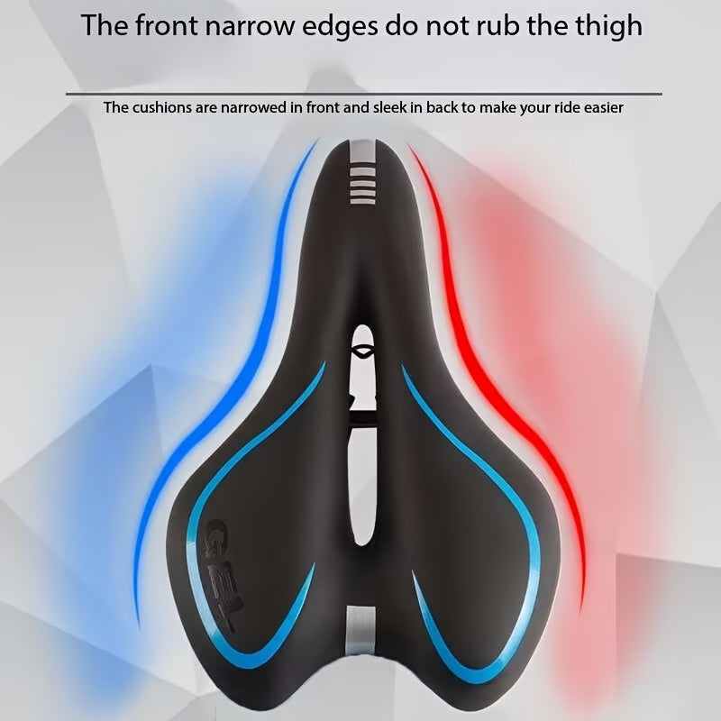 Comfortable Bicycle Saddle with Ergonomic Breathable Design