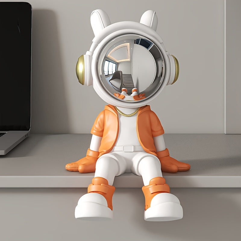Decorative Astronaut Figurine Bookend for Living Room and Office Interior