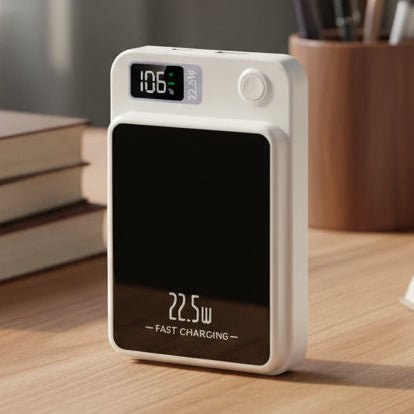 20000mAh Compact Power Bank with Digital Display & Fast Charging